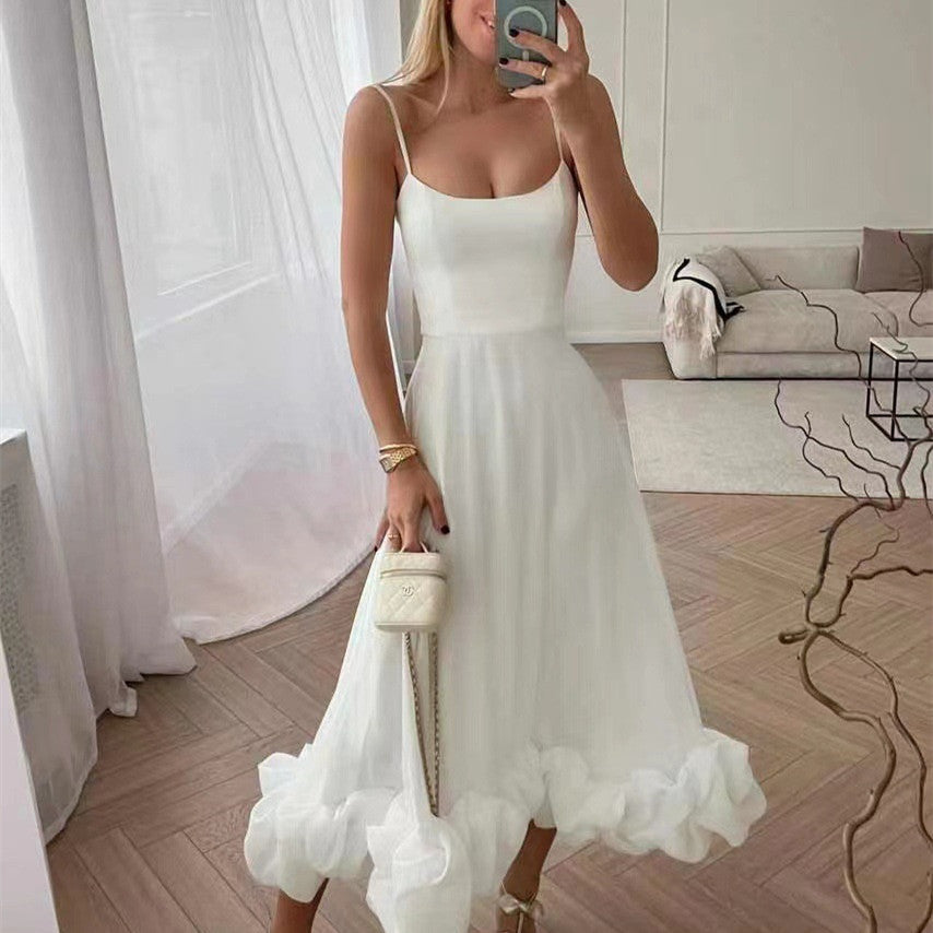 A-Linien-Kleid mit Trägern