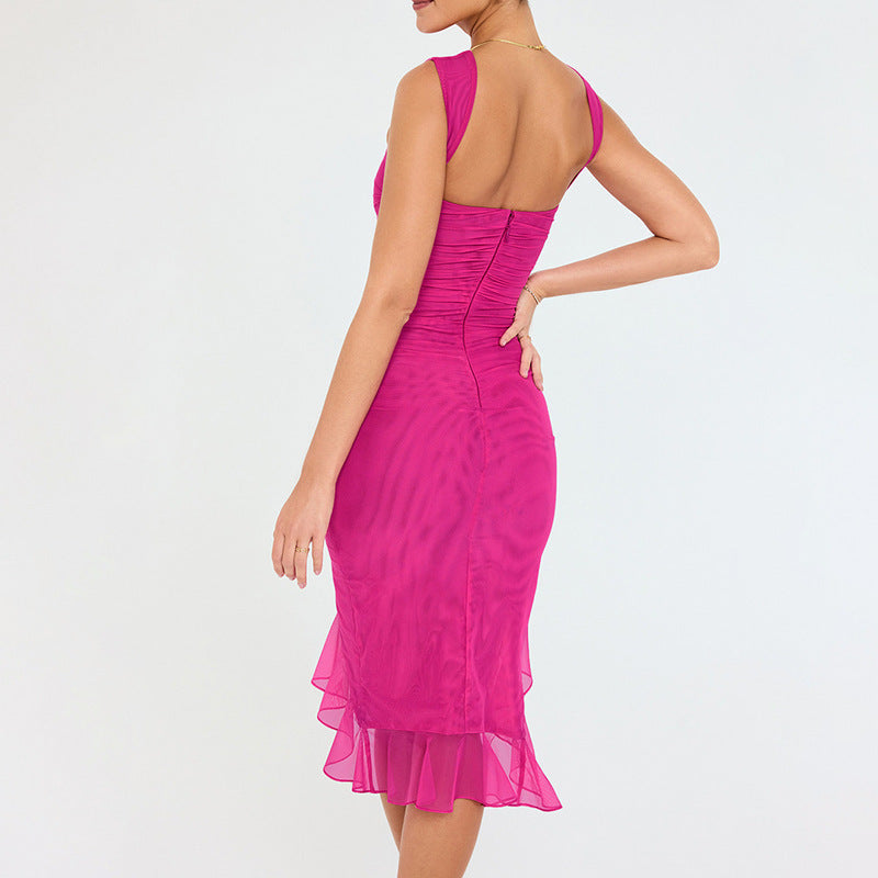 Ärmelloses Sommerkleid – Figurbetontes Partykleid für Club & Freizeit