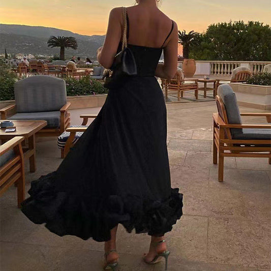 A-Linien-Kleid mit Trägern