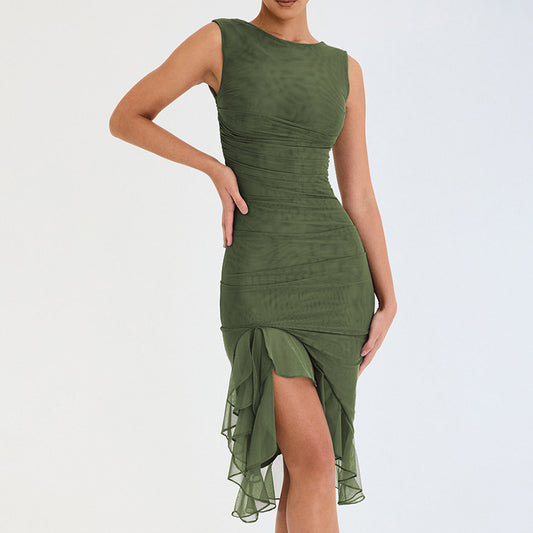 Ärmelloses Sommerkleid – Figurbetontes Partykleid für Club & Freizeit