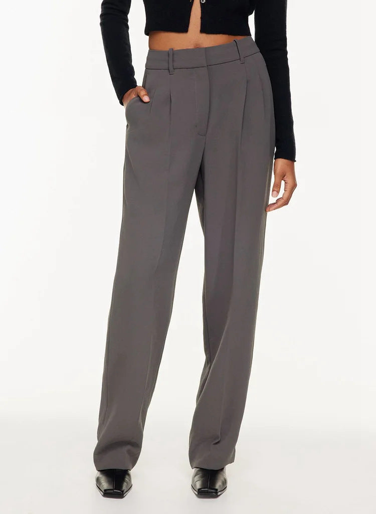 Weite High-Waist-Hose