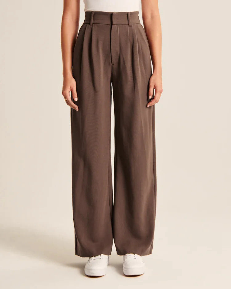 Weite High-Waist-Hose