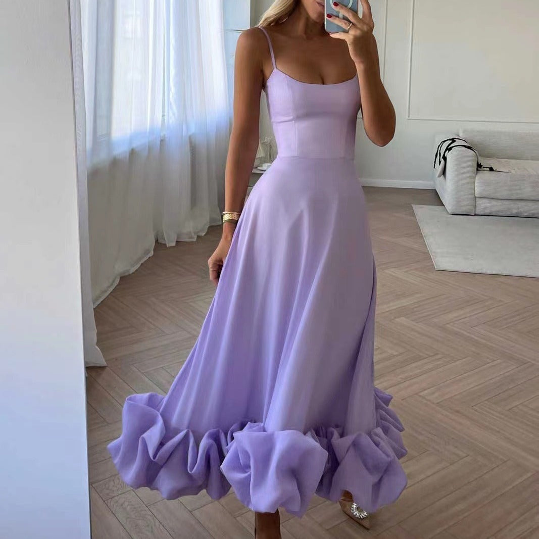 A-Linien-Kleid mit Trägern