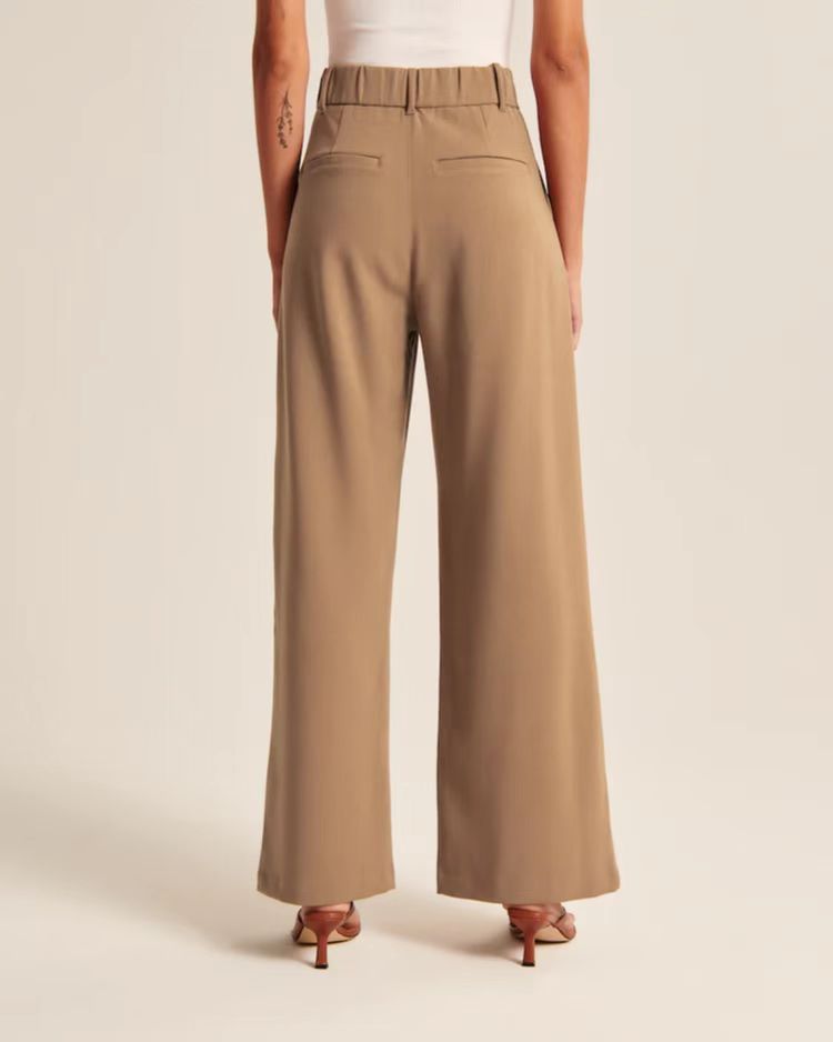 Weite High-Waist-Hose